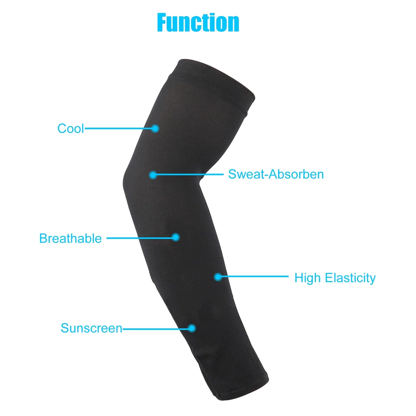 3 Pairs of Cooling Arm Sleeves, Eeekit UV Sun Protection Arm Sleeves for Men Women, Long Ice Silk Sun Protective Arm Sleeves Cover for Cycling Outdoor Sports Golf Running, 13.8Inch