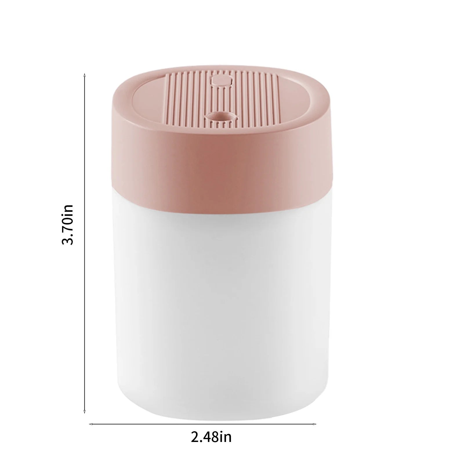 Pompotops Portable Mini USB Humidifier with Light, 200 ML Quiet Cool Mist Humidifier for Bedroom and Office, Plants, Easy to Clean, Home Supplies