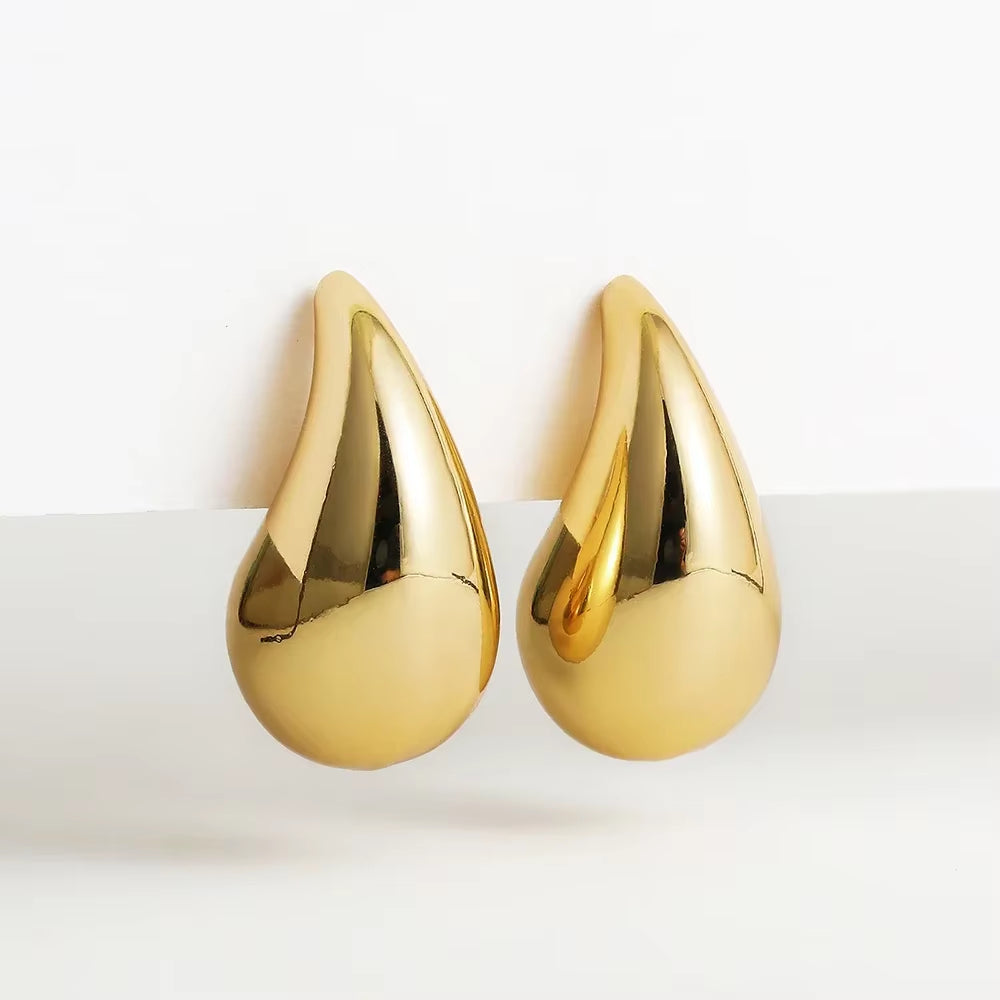 Lola's Chunky Tear Drop Earrings for Women 925 Sterling Silver and Gold Plated Earrings  Dupes 