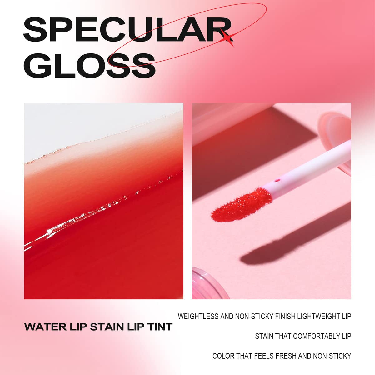 6 Colors Water Lip Tint Stain, 2 in 1 Lip & Cheek Tint Moisturizing Mini Liquid Lipstick, Matte Velvet Water Tint Lip Gloss, Blusher Water Tint Makeup, Long-Lasting Waterproof Non-Sticky Lip Glaze (#06)