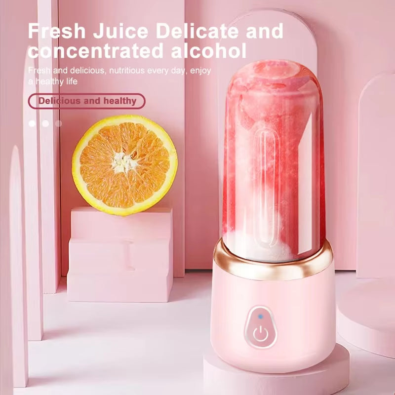 Xiaomi Portable Juicer Cup 400ML for Shakes Smoothies Rechargeable USB Traveling Fruit Juicer Double Cup Fruit Blender
